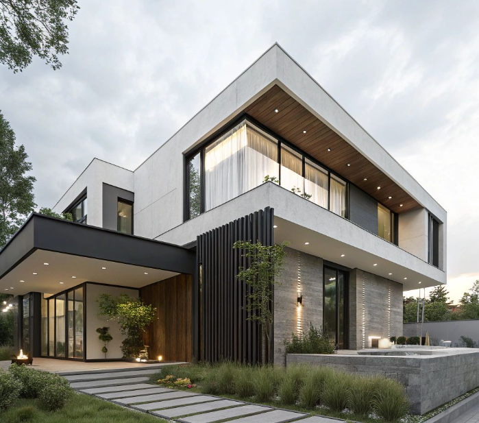 fotografia de la fachada de una vivienda